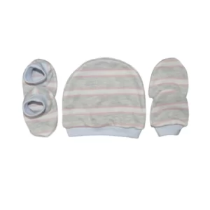 Kit Toca Luva Sapato Listrado (3 Peças)