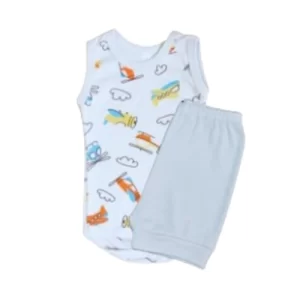 Conjunto Body Estampado CM Regatada / Short Liso