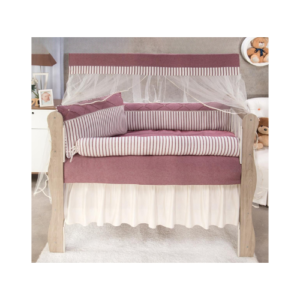 Kit Berço Super Luxo Nobreza Rosé  (10 peças)