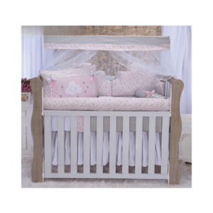 Kit Berço Super Luxo Esplendor Star Rosé (10 Peças)