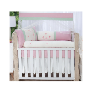 Kit Berço Super Luxo Libélula Rosé (10 peças)